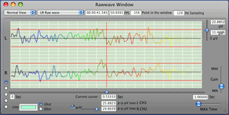 Enlarge Raw wave Graph Window